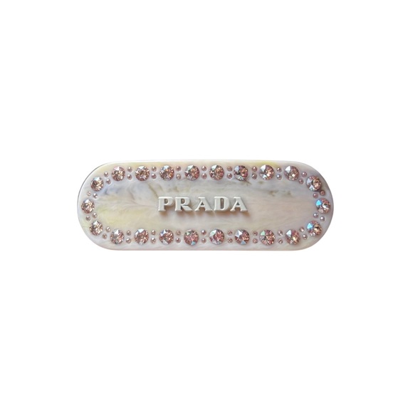 Prada Plex Hair Clip Barrette in Ivory - Picture 1 of 3